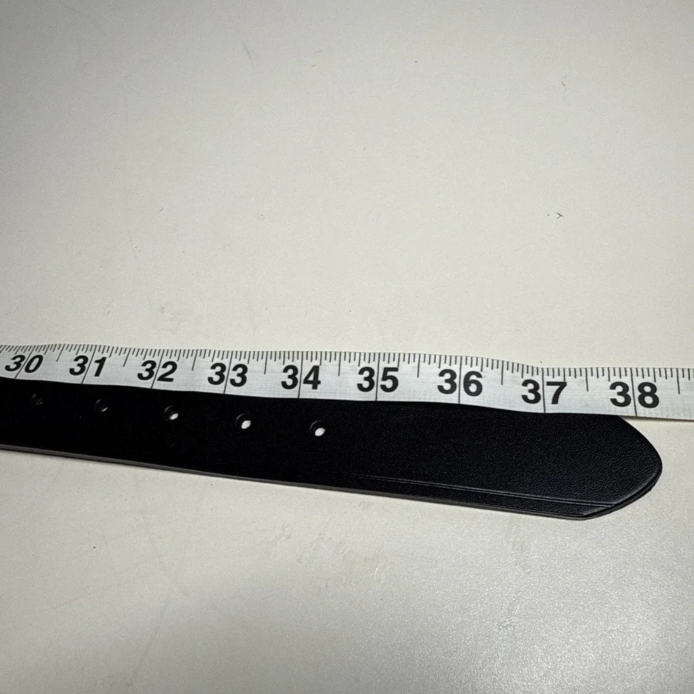 Belt Imitation Leather With Reflective Band  Mens Sz 32 Black Detachable Buckle